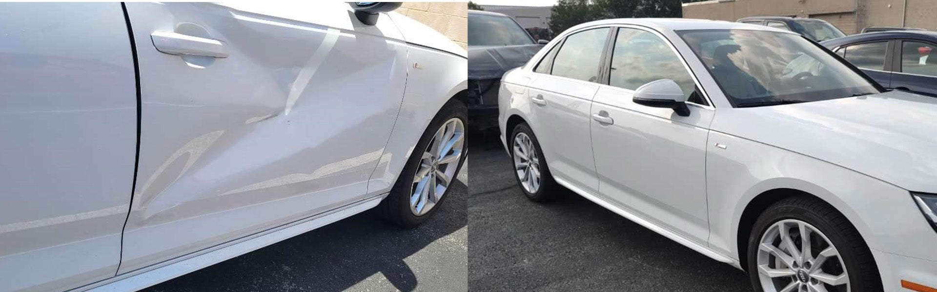 before and after auto body repair