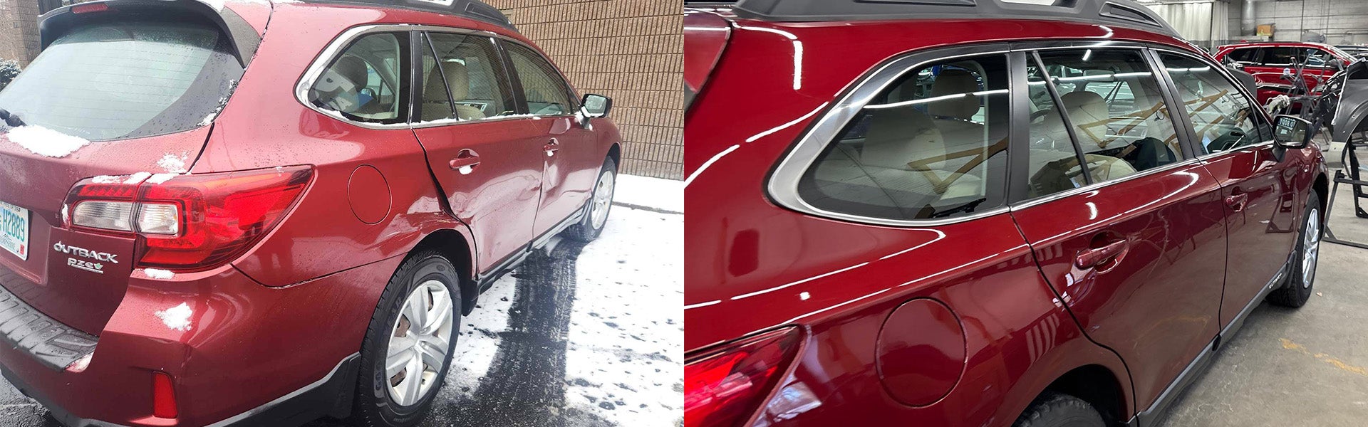 before and after auto body repair