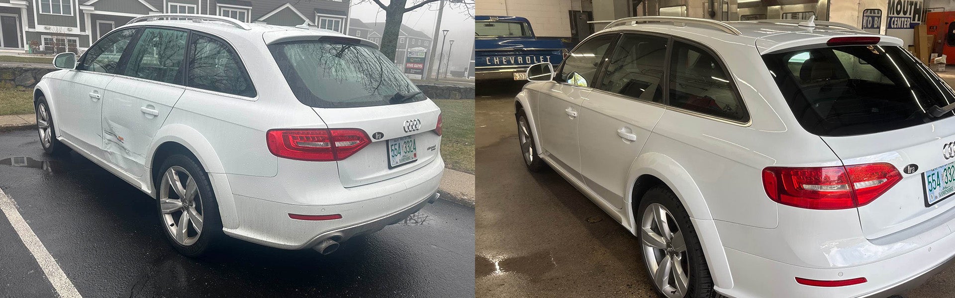before and after auto body repair