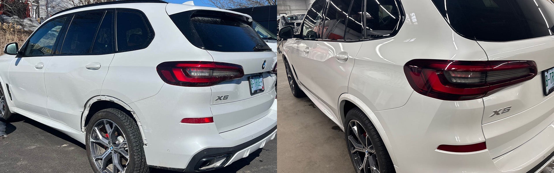 before and after auto body repair